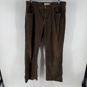 Sonoma Life Style Brown Corduroy Pants Men's Size 34x32 Relaxed Fit Casual